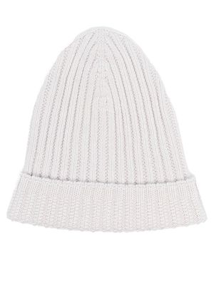 Barrie ribbed cashmere beanie - Grey