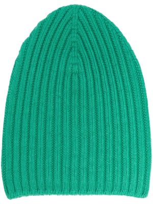 Barrie ribbed-knit cashmere beanie - Green