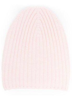 Barrie ribbed-knit cashmere beanie - Pink