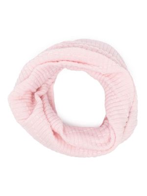 Barrie ribbed-knit cashmere snood - Pink