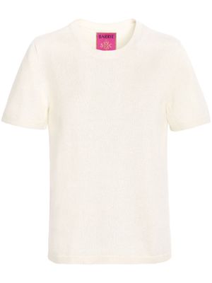 Barrie round-neck cashmere-blend T-shirt - White