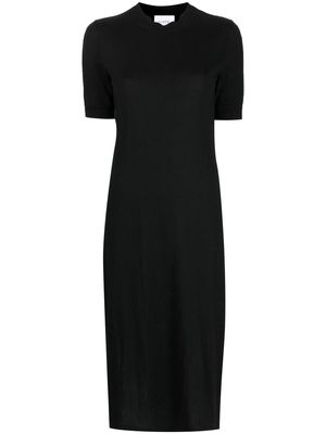 Barrie side-slit cashmere midi dress - Black