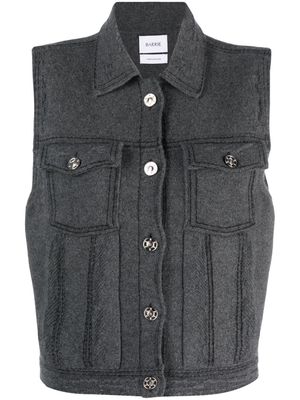 Barrie sleeveless knitted gilet - Grey