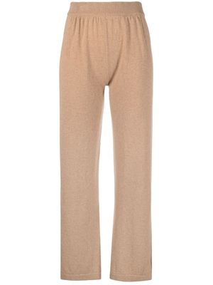 Barrie straight-leg cashmere trousers - Brown