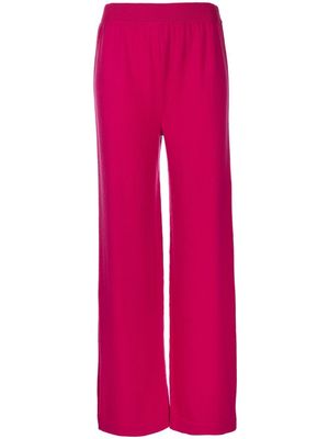 Barrie straight-leg knitted trousers - Pink