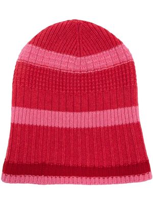 Barrie striped beanie hat - Pink