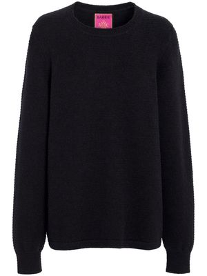 Barrie striped chunky-knit jumper - Black