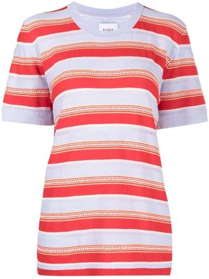 Barrie striped crewneck T-shirt - Red