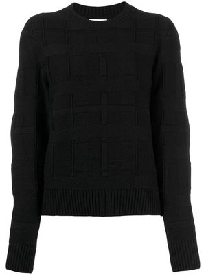 Barrie tartan pattern jumper - Black