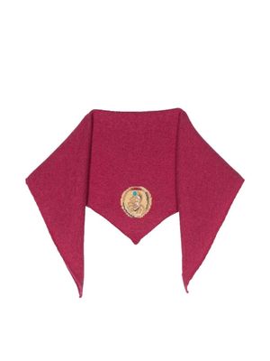 Barrie x Goossens Cancer zodiac motif scarf - Pink