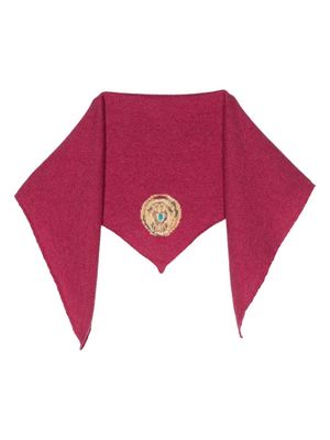 Barrie x Goossens Gemini zodiac motif scarf - Pink