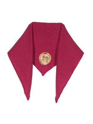 Barrie x Goossens Pisces zodiac motif scarf - Pink