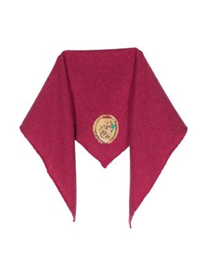 Barrie x Goossens Sagittarius zodiac motif scarf - Pink