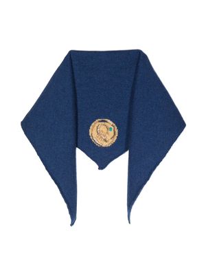 Barrie x Goossens Scorpio zodiac motif scarf - Blue
