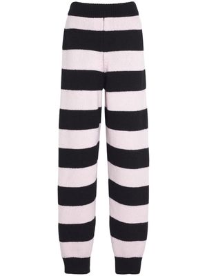 Barrie x Sofia Coppola striped bouclé track pants - Black