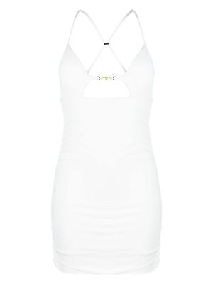 BARROW bodycon cut-out mini dress - White