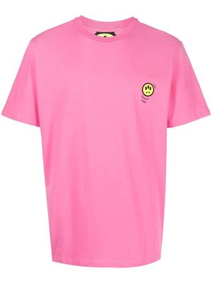 BARROW chest logo-print detail T-shirt - Pink