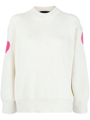BARROW chunky knit logo jumper - Neutrals