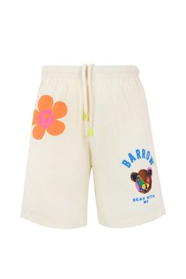 Barrow Cotton Shorts With Teddy Print