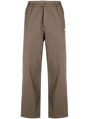 BARROW elasticated-waist chino trousers - Green