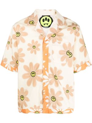 BARROW floral-print short-sleeve shirt - Neutrals