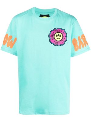 BARROW flower-print T-shirt - Blue