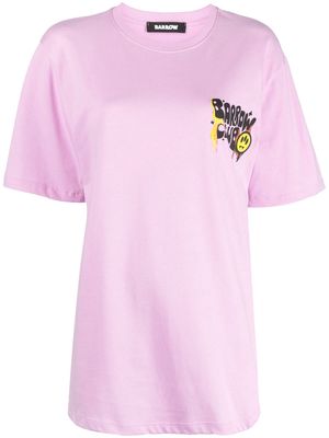 BARROW graphic-print cotton T-shirt - Pink
