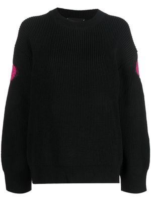 BARROW intarsia-knit jumper - Black