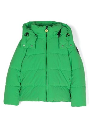 Barrow kids detachable-hood padded jacket - Green