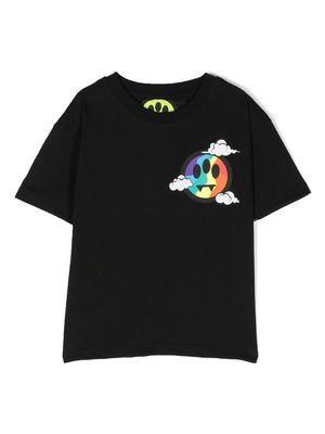 Barrow kids graphic-print short-sleeved T-shirt - Black