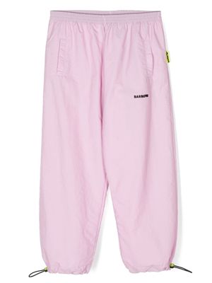 Barrow kids logo-embossed elasticated track pants - Pink