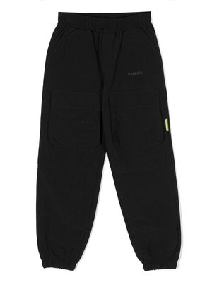 Barrow kids logo-patch elasticated-waist track pants - Black