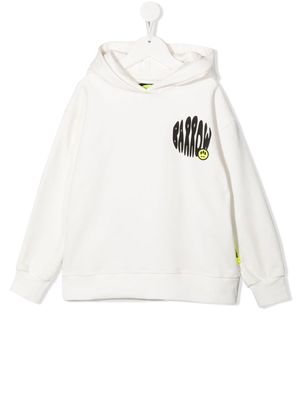 Barrow kids logo-print cotton hoodie - Neutrals