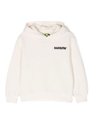 Barrow kids logo-print detail hoodie - Neutrals