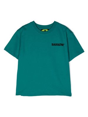 Barrow kids logo-print detail T-shirt - Green