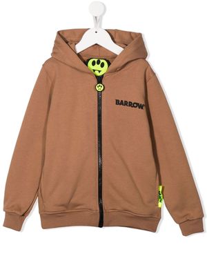 Barrow kids logo-print hoodie - Neutrals