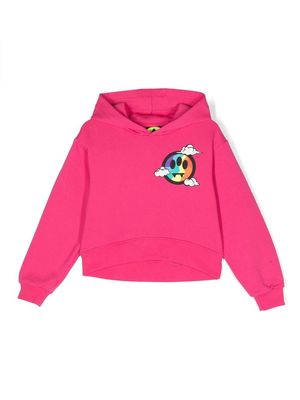 Barrow kids logo-print hoodie - Pink