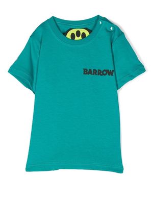Barrow kids logo-print short-sleeve T-shirt - Green
