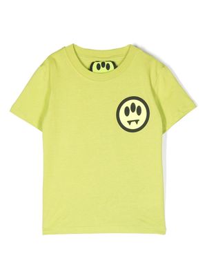 Barrow kids logo-print short-sleeved cotton T-shirt - Green