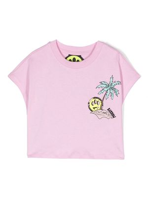 Barrow kids logo-print T-shirt - Pink