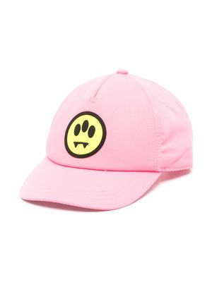 Barrow kids rubberised-logo baseball cap - Pink