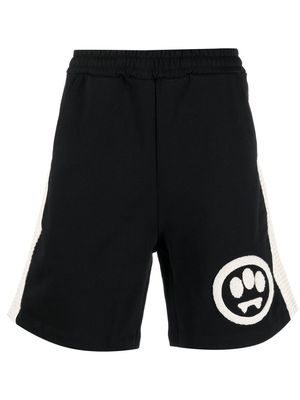 BARROW logo-appliqué track shorts - Black