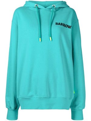 BARROW logo drawstring hoodie - Green
