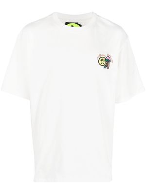 BARROW logo-embroidered cotton T-shirt - White
