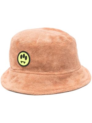 BARROW logo-patch brushed bucket hat - Brown