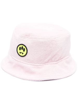 BARROW logo-patch brushed bucket hat - Pink