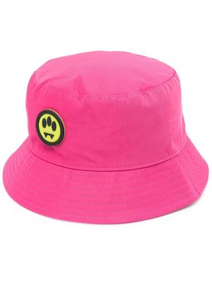 BARROW logo-patch bucket hat - Pink