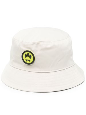BARROW logo-patch dropped-brim bucket hat - Neutrals