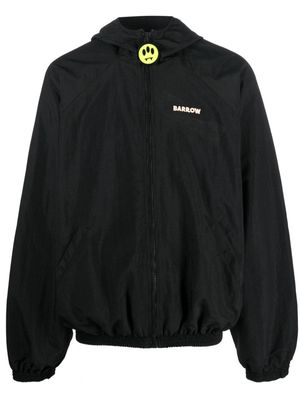 BARROW logo-patch hooded jacket - Black