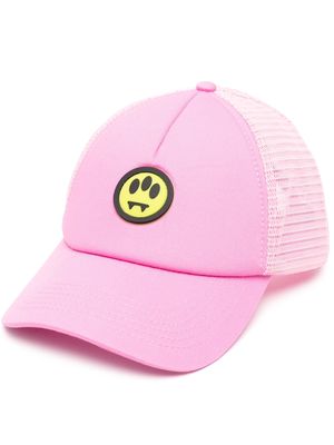 BARROW logo-patch trucker hat - Pink